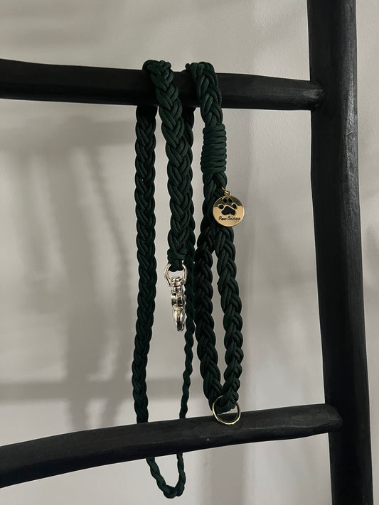 Braid leash Dark green